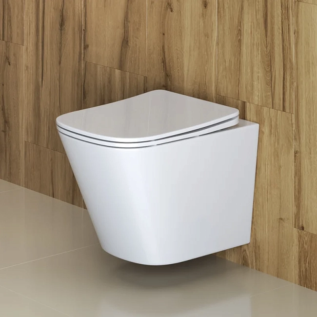 Унитаз подвесной BelBagno DUE BB3103CHR безободковый