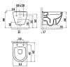 Подвесной унитаз Creavit Single TP325.B01 (TP325.B0100), цвет черный