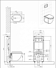 Подвесной унитаз Bravat Gina C2190UW-ENG с сиденьем микролифт, белый