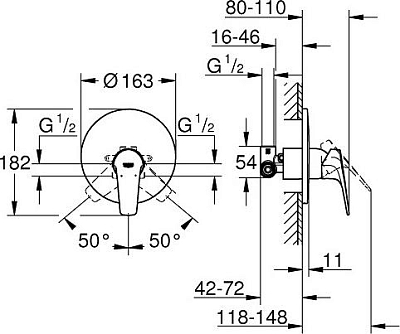 Смеситель для душа Grohe Start 29116000