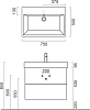 Тумба для комплекта Berloni Bagno Just JS BS03T 100