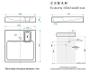 Раковина SuperSan Sev-D1 белый