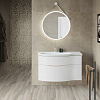 Тумба под раковину Kerama Marazzi Riva 100 L RV.100Lh\WHT.M подвесная Белая матовая