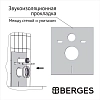 Инсталляция Berges Аtom Line 043335, с унитазом Gamma белым, сиденье полипропилен с микролифтом Gamma PS белое, клавиша черная SoftTouch