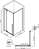 Душевой уголок Allen Brau Fantasy 90x90 3.11001-00, профиль хром, стекло прозрачное