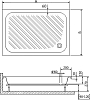 Душевой поддон RGW B/CL-S-A 16180290-51-A 90x100 см, белый