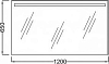 Зеркало 120х65 Jacob Delafon Parallel EB1418-NF 120 см