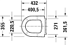 Крышка-сиденье для унитаза Duravit ME by Starck 0020110000