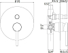 Смеситель для ванны Gattoni Circle Two 9134/91NO черный матовый