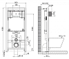 Инсталляция BelBagno с унитазом Cezares Stylus-tor CZR-6601-TH-TOR, сиденье микролифт, клавиша хром глянец, комплект