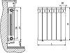 Радиатор биметаллический Rifar Monolit 500 6 секций