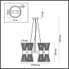 Подвесная люстра Odeon Light Orta 4839/12