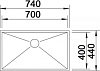 Кухонная мойка Blanco Zerox 700-U 521593
