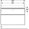 Тумба с раковиной Geberit Smyle Square 90 500.251.01.1+ 500.354.JR., пекан