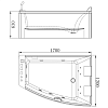 Акриловая ванна Orans 120х170 BT-65100X R