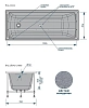 Акриловая ванна Loranto Milton CS00063295 белый