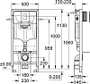 Инсталляция Grohe Rapid SL 38775001 с унитазом Stworki Rotenburg 38775001/ WH52 WH52, крышка микролифт, клавиша хром