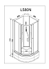 Душевая кабина Deto L L580NLED+GM