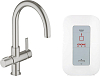 Смеситель Grohe Red Duo 30083DC0 для кухонной мойки с водонагревателем суперсталь