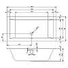 Акриловая ванна Riho Rething Cubic B107012005 белый