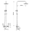 Душевая система Boheme Stick 128-BB.2 черный