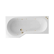 Акриловая ванна Excellent Be Spot 160х80 WAEX.BSL16.SOFT.GL золото, белый