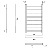 Полотенцесушитель водяной Domoterm Медея Медея П8 400x800 золото золото