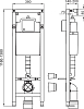 Система инсталляции для унитазов Wisa Exellent XS WC 90/110 мм