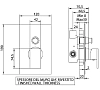 Смеситель для ванны с душем Bandini Ice Cube 2 754620PN02 хром