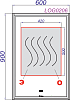 Зеркало Aqwella Clarberg Logiс 60 LOG0206 с подсветкой и подогревом с сенсорным выключателем