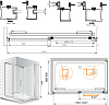 Душевой уголок Cezares Lux soft W AH1 120/90 C Cr IV