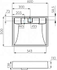 Раковина Aquaton Рейн 60 1A72103KRW210, графит