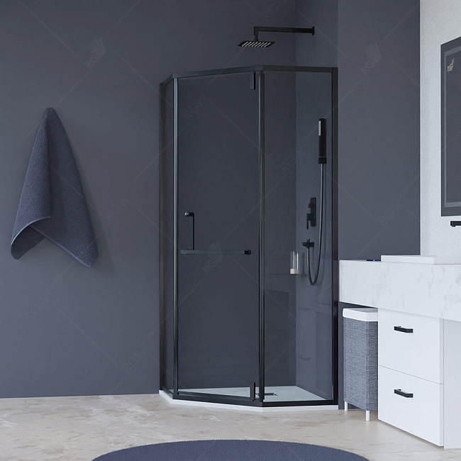 Душевой уголок RGW Hotel HO-084B 90x90 350608499-14, профиль черный