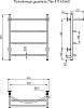 Полотенцесушитель электрический Тругор Пэк сп 5 П 60х60 32 мм