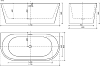 Акриловая ванна Sancos First 170x80 FB10, белый