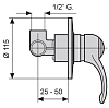 Смеситель для душа Emmevi Duka 44009OR золото