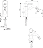 Смеситель Bandini Antico 852.620 CrOro для биде