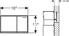 Кнопка смыва Geberit Omega 60 115.081.GH.1, хром