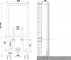 Комплект Биде подвесное Cersanit Delfi + Система инсталляции для биде VitrA 780-5820 + Смеситель Timo Zeta 0002F для биде + Сифон для биде Geberit 151.108.11.1