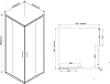Душевой уголок Vincea Garda VSS-1G100CLB, стекло прозрачное, черный