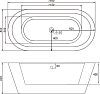 Акриловая ванна Abber 170x80 AB9213