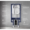 Инсталляция Ceruttispa CR557+CR01GD, для подвесного унитаза, клавиша золото