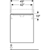 Тумба для комплекта 49 см Geberit Smyle Square 500.364.JK.1, тёмно-серый