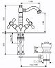 Смеситель для раковины Emmevi Deco Old 12615BC хром, белый