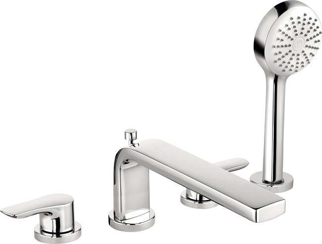 Смеситель на борт ванны Kludi Pure&Solid 344230575, хром