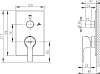 Смеситель Bravat Prolate P69219CP-2-ENG для ванны с душем