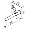 Смеситель для ванны с душем Jado Geometry F1336AA хром