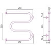 Полотенцесушитель водяной Сунержа М-образный 03-0007-5050 золото