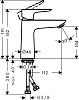 Смеситель для раковины Hansgrohe Talis E 71714000, хром