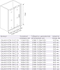 Душевая дверь в нишу 120 см Good Door Galaxy WTW-120-C-CH ГЛ00004 стекло прозрачное